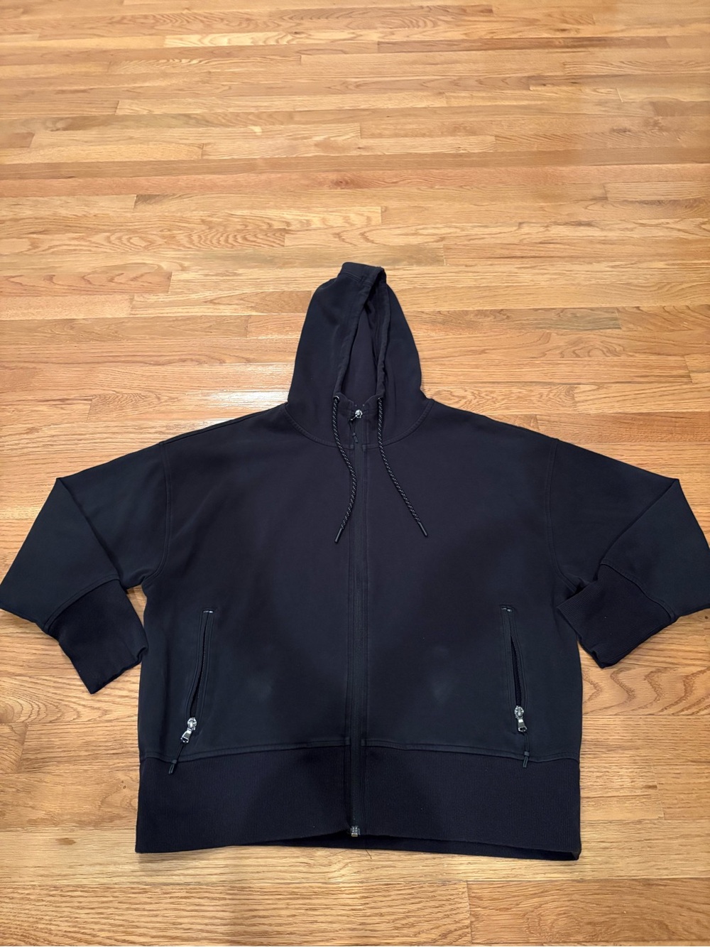 Women’s Black Zip-Up Hoodie Sweater